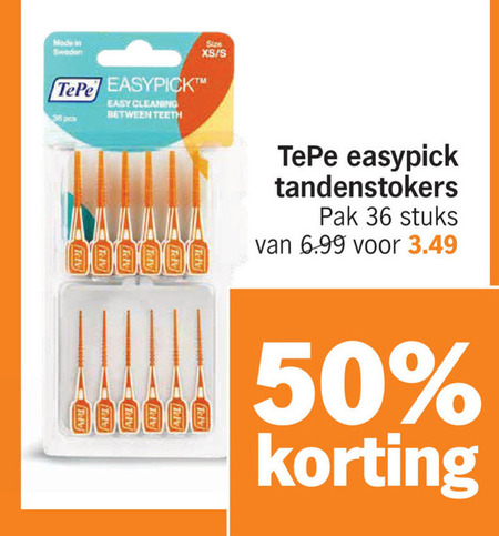 TePe   tandenstokers folder aanbieding bij  Albert&nbsp;Heijn - details
