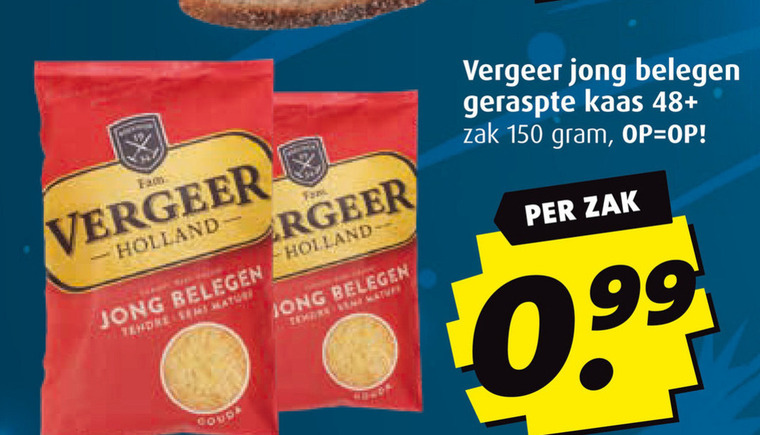 Vergeer   geraspte kaas folder aanbieding bij  Boni - details