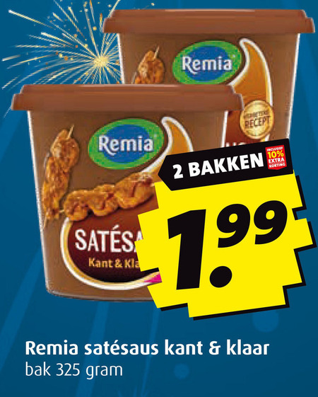Remia   satesaus folder aanbieding bij  Boni - details