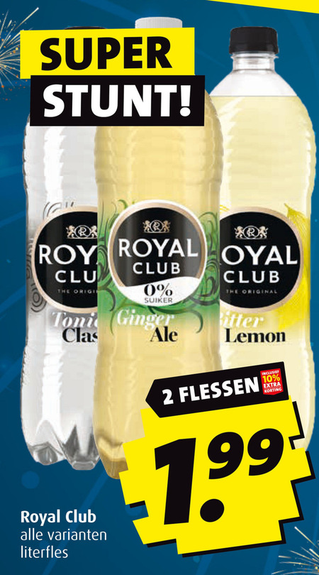 Royal Club   frisdrank folder aanbieding bij  Boni - details