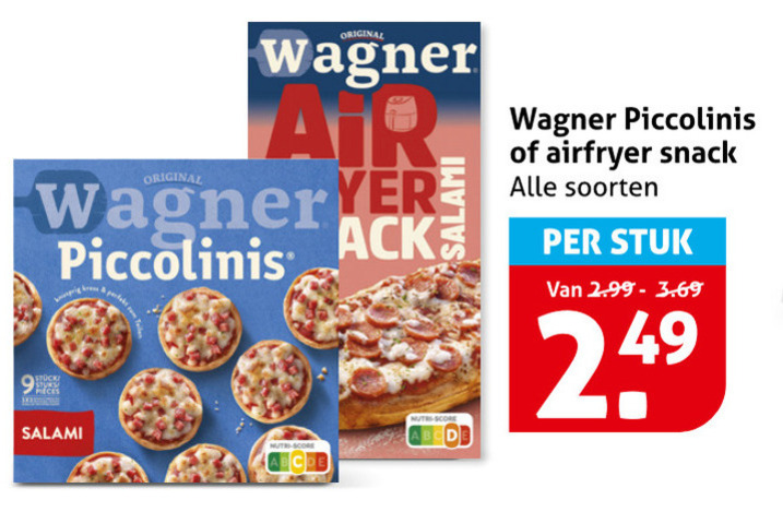 Wagner   diepvriespizza folder aanbieding bij  Hoogvliet - details