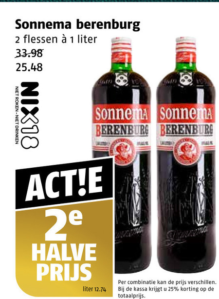 Sonnema   berenburg folder aanbieding bij  Poiesz - details