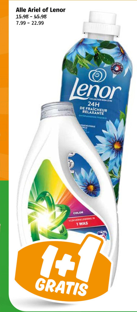 Lenor   wasmiddel folder aanbieding bij  Poiesz - details
