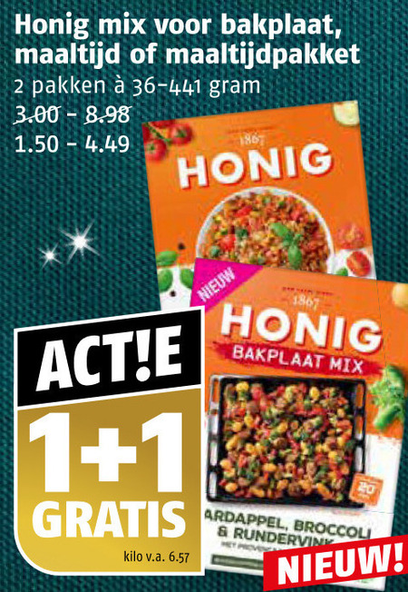 Honig   maaltijdmix folder aanbieding bij  Poiesz - details