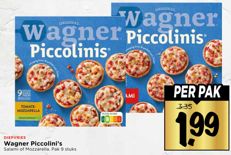 Wagner   diepvriespizza folder aanbieding bij  Vomar - details