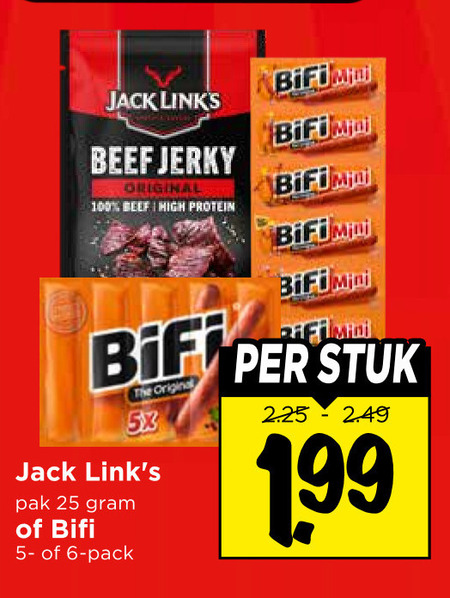 Bifi   bierworstjes folder aanbieding bij  Vomar - details