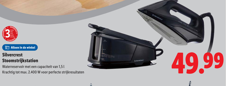 SilverCrest   stoomstrijksysteem folder aanbieding bij  Lidl - details