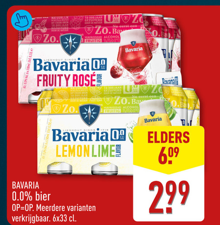 Bavaria   alcoholvrij bier folder aanbieding bij  Aldi - details