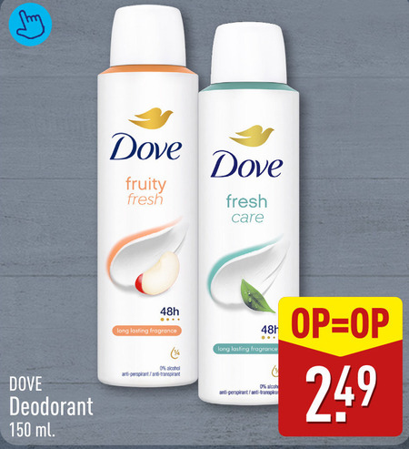 Dove   deodorant folder aanbieding bij  Aldi - details