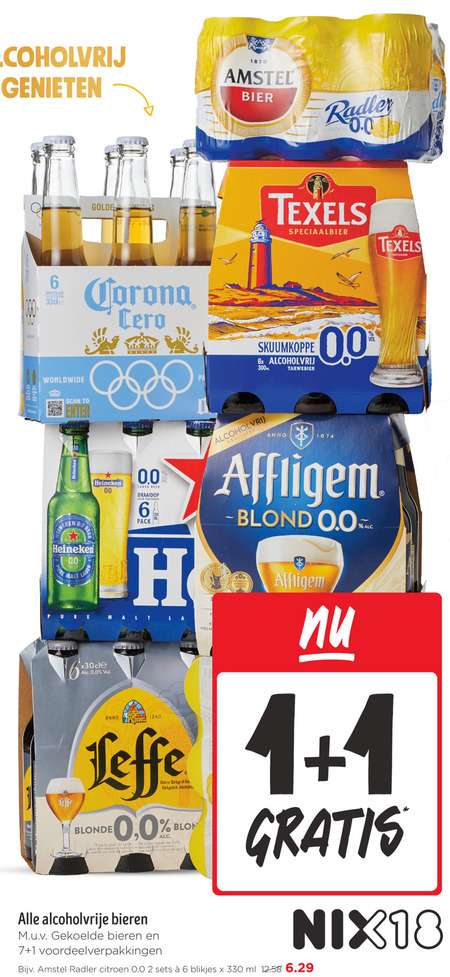 Heineken 0.0   krat bier, alcoholvrij bier folder aanbieding bij  Jumbo - details