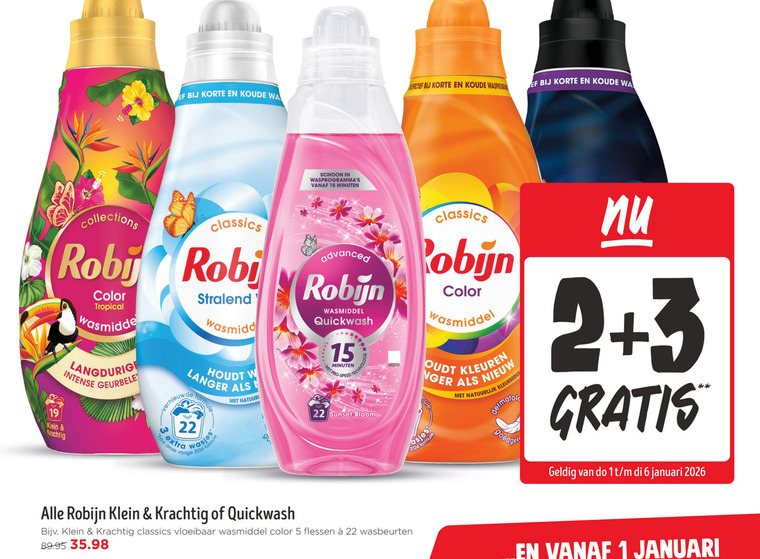 Robijn   wasmiddel folder aanbieding bij  Jumbo - details