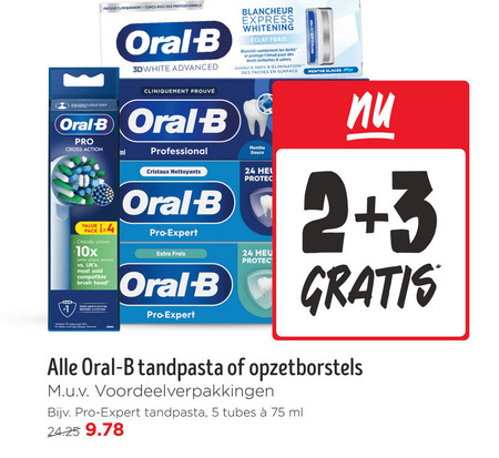 Oral-B   electrische tandenborstel, tandpasta folder aanbieding bij  Jumbo - details