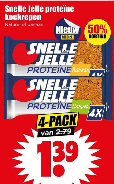 Snelle Jelle   ontbijtkoekreep folder aanbieding bij  Dirk - details