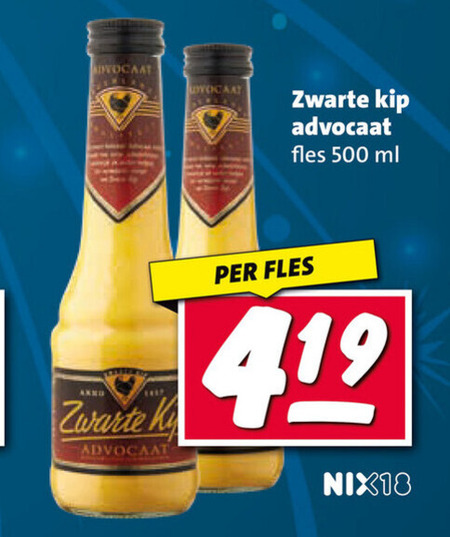 Zwarte Kip   advocaat folder aanbieding bij  Nettorama - details