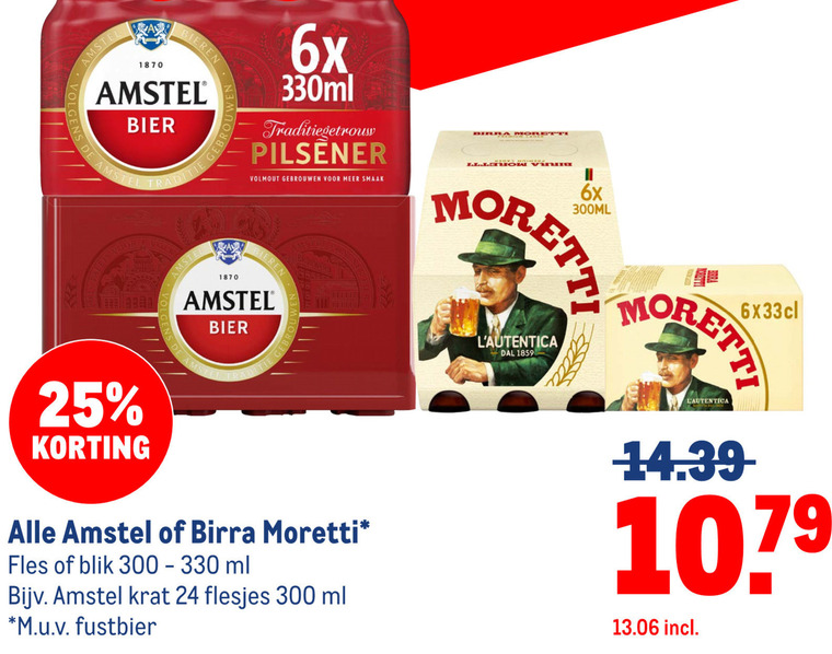 Birra Moretti   krat bier folder aanbieding bij  Makro - details