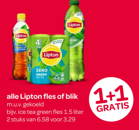 Lipton   ice tea folder aanbieding bij  Spar - details