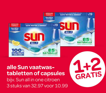 Sun   vaatwasmiddel folder aanbieding bij  Spar - details