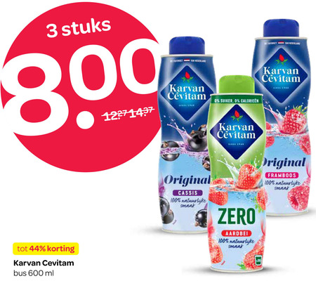 Karvan Cevitam   limonadesiroop folder aanbieding bij  Spar - details