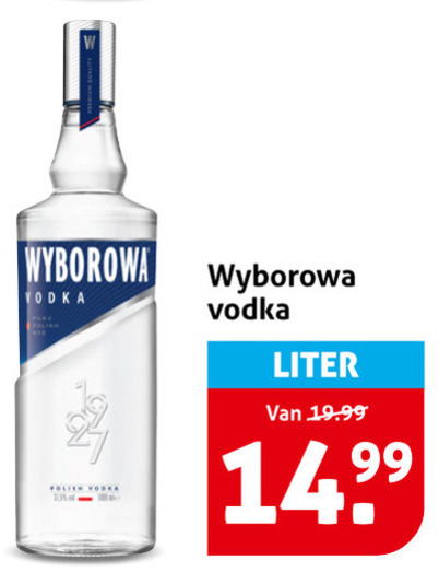 Wyberowa   wodka folder aanbieding bij  Hoogvliet - details