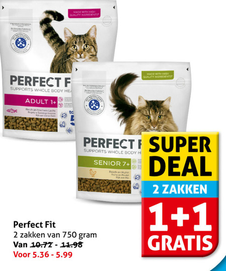 Perfect Fit   kattenvoer folder aanbieding bij  Hoogvliet - details