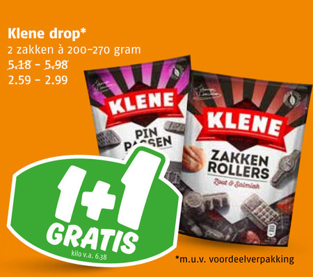 Klene   drop folder aanbieding bij  Poiesz - details