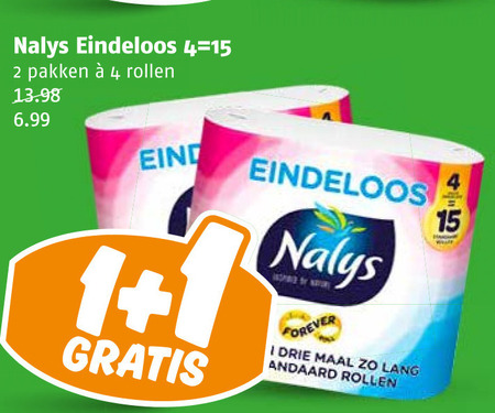 Nalys   toiletpapier folder aanbieding bij  Poiesz - details