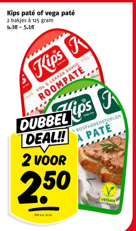 Kips   pate folder aanbieding bij  Poiesz - details