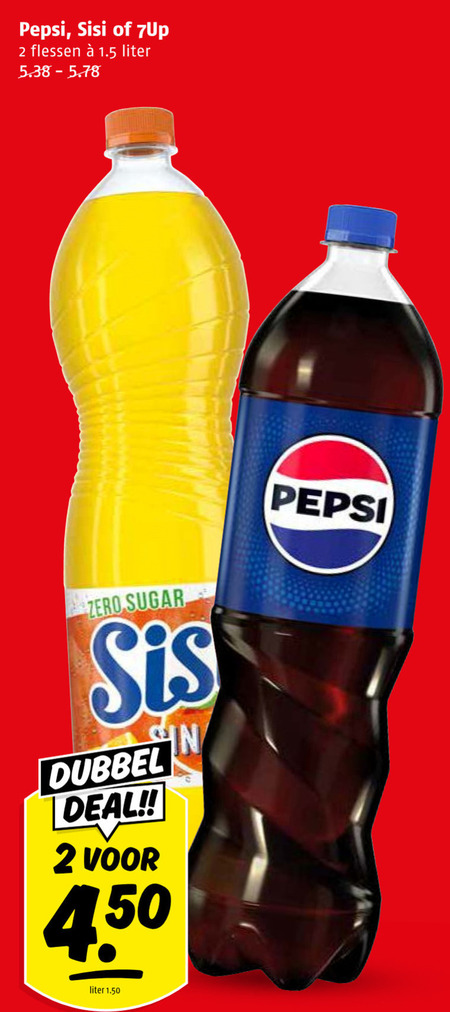 Pepsi   cola, frisdrank folder aanbieding bij  Poiesz - details