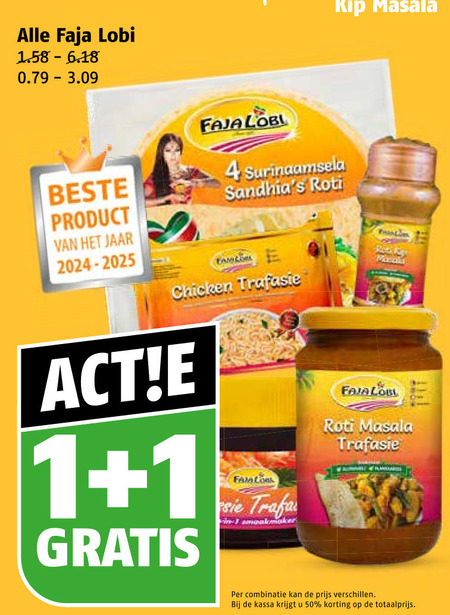 Faja Lobi   surinaamse maaltijd folder aanbieding bij  Poiesz - details