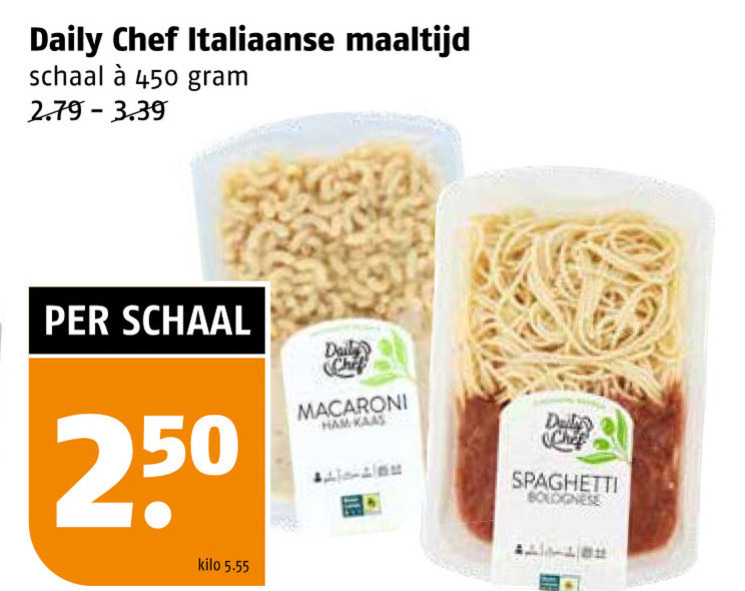 Daily Chef   italiaanse maaltijd folder aanbieding bij  Poiesz - details