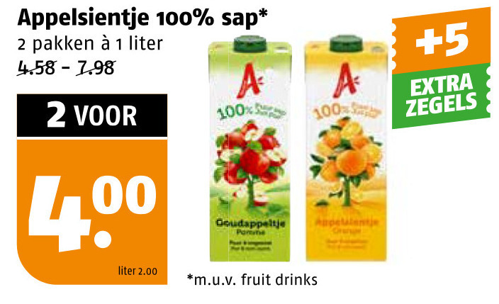 Appelsientje   fruitdrank folder aanbieding bij  Poiesz - details