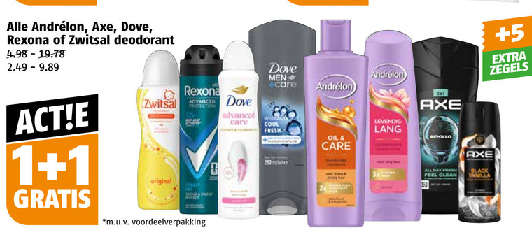 Rexona   deodorant folder aanbieding bij  Poiesz - details