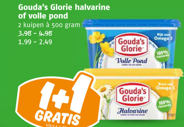 Goudas Glorie   margarine folder aanbieding bij  Poiesz - details