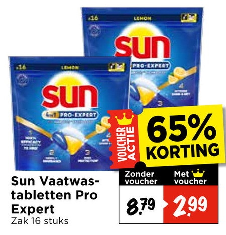 Sun   vaatwasmiddel folder aanbieding bij  Vomar - details