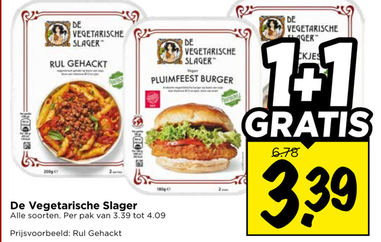 De vegetarische Slager   vegetarisch folder aanbieding bij  Vomar - details