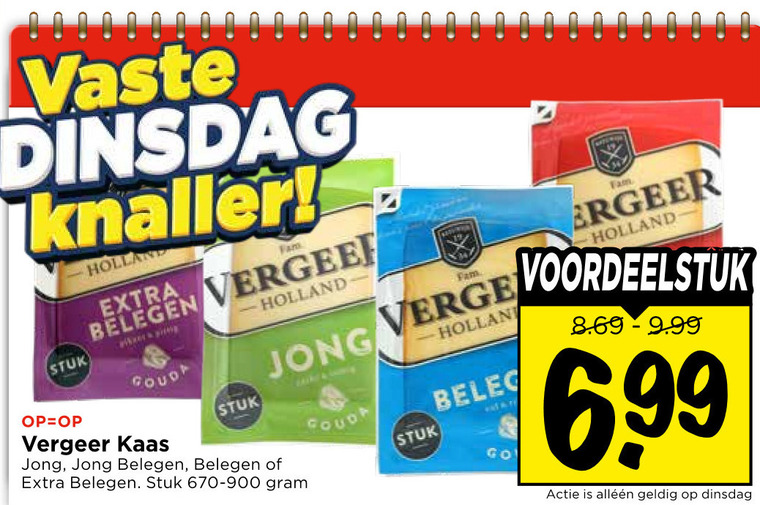 Vergeer   kaas folder aanbieding bij  Vomar - details