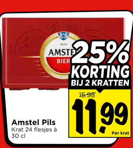 Amstel   krat bier folder aanbieding bij  Vomar - details