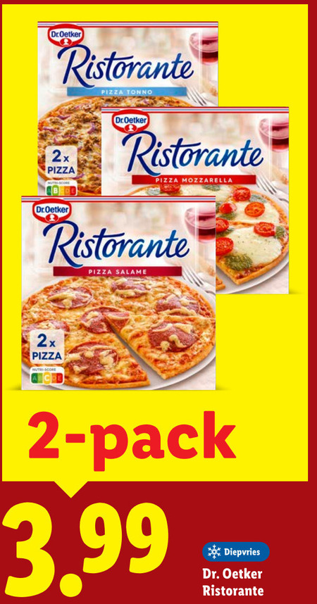 Dr Oetker   diepvriespizza folder aanbieding bij  Lidl - details