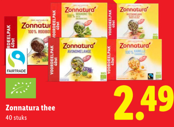 Zonnatura   thee folder aanbieding bij  Lidl - details
