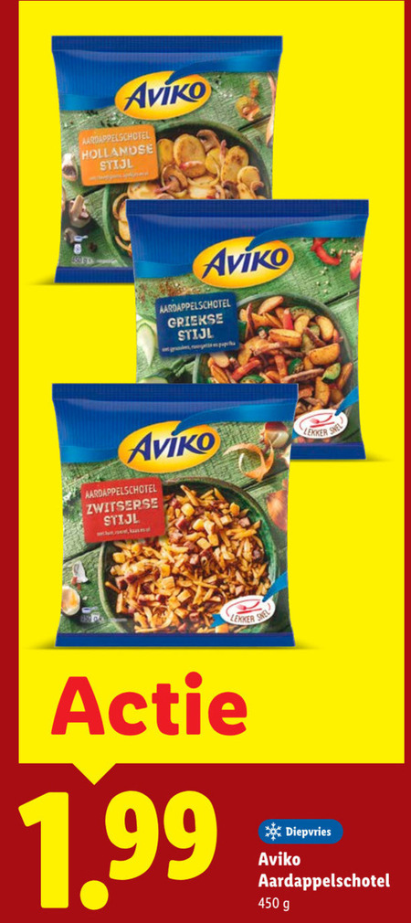 Aviko   diepvriesmaaltijd folder aanbieding bij  Lidl - details