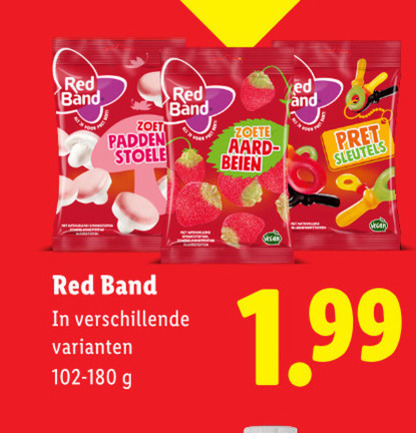 Red Band   snoep folder aanbieding bij  Lidl - details