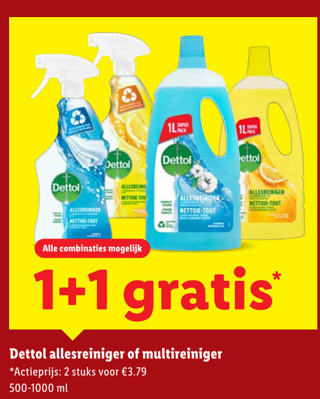 Dettol   allesreiniger folder aanbieding bij  Lidl - details