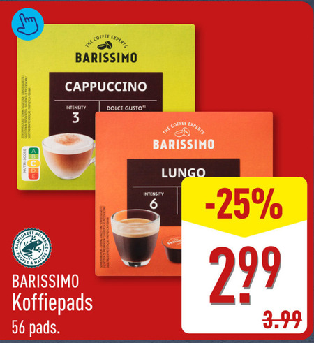 Barissimo   koffiepad folder aanbieding bij  Aldi - details