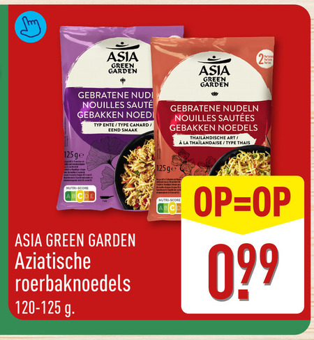 Asia Green Garden   noodles folder aanbieding bij  Aldi - details