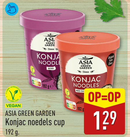 Asia Green Garden   noodles folder aanbieding bij  Aldi - details