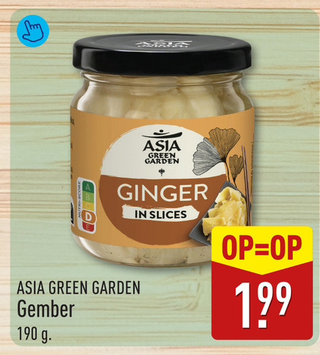Asia Green Garden   gember folder aanbieding bij  Aldi - details
