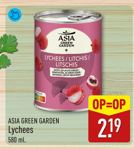 Asia Green Garden   fruitconserven folder aanbieding bij  Aldi - details