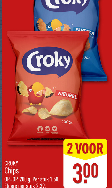 Croky   chips folder aanbieding bij  Aldi - details