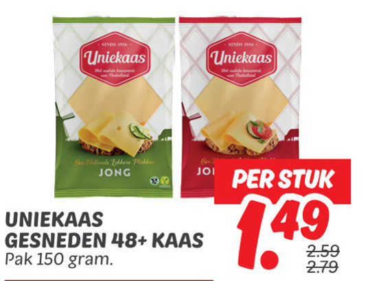 Uniekaas   kaasplakken folder aanbieding bij  Dekamarkt - details