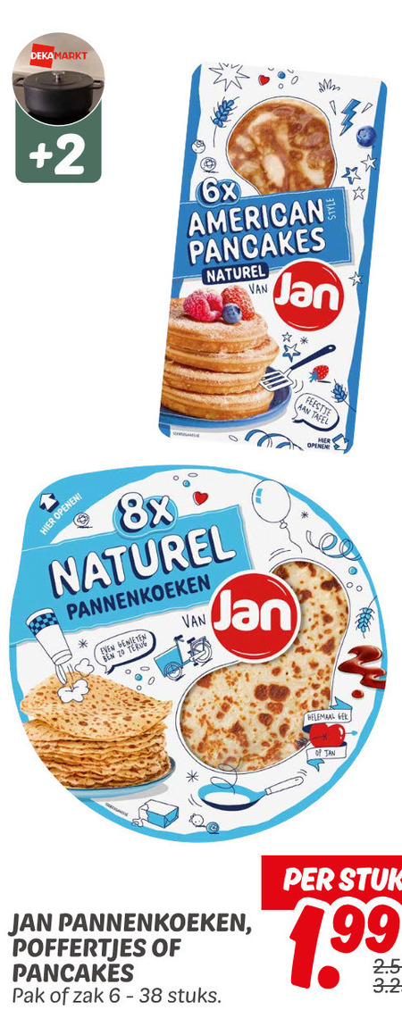 Jan   pannenkoek, poffertjes folder aanbieding bij  Dekamarkt - details